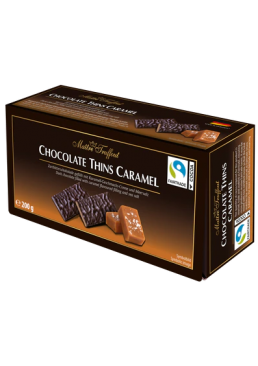 Шоколад черный Maitre Truffout Chocolate Thins Карамель, 200 г