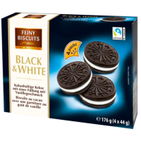 Печиво Feiny Biscuits Black White, 176 г
