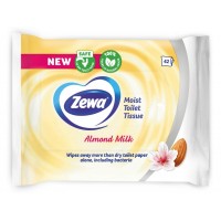Влажная туалетная бумага Zewa Almond Milk, 42 шт 