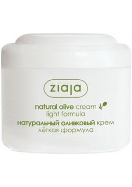 Натуральный оливковый крем легкая формула Ziaja, 100 мл