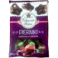 Пряники Cukiernia Roza Pierniki w czekoladzie с фруктовой начинкой, 200 г
