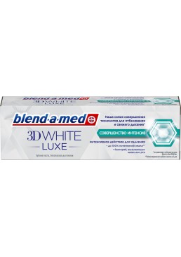Отбеливающая зубная паста Blend-a-med 3DWhite Luxe Совершенство интенсивного действия, 75 мл