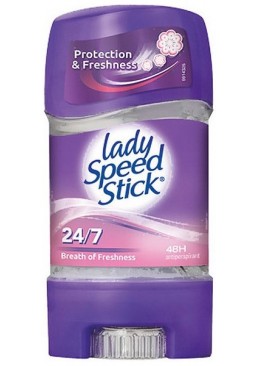 Гелевий дезодорант-антиперспірант Lady Speed Stick Breath of Freshness, 65 г