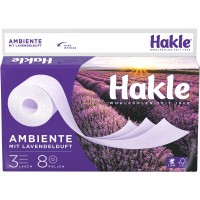 Туалетная бумага Hakle 3-х слойная аромат Лаванда, 8 рулонов