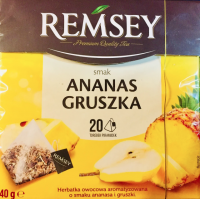 Чай фруктовый REMSEY со вкусом ананаса и груши, 20 пакетиков