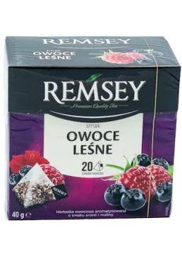 Чай фруктовый REMSEY со вкусом лесных ягод, 20 пакетиков
