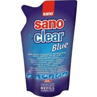 Средство для мытья окон, зеркал, фарфора Sano Blue (запаска), 750 мл