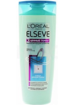 Шампунь L’Oreal Paris Elseve Ценность 3 глин для нормальных волос склонных к жирности, 400 мл 