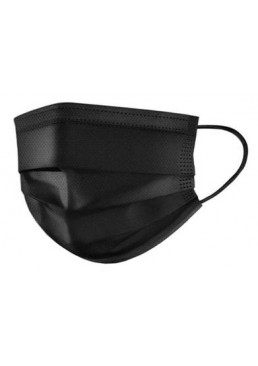 Медицинская маска защитная Черная в упаковке, 10 шт