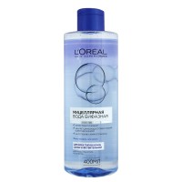 Бифазная мицеллярная вода L’Oréal Paris для очищения всех типов кожи, 400 мл