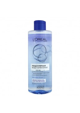 Біфазної мицеллярная вода L'Oréal Paris для очищення всіх типів шкіри, 400 мл