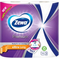 Бумажные полотенца Zewa Extra Long 2 слоя 120 отрывов, 2 рулона