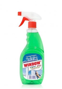 Средство для мытья окон Window Plus зеленый, 500мл 