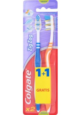 Зубна щітка Colgate ZigZag, 1 + 1 шт