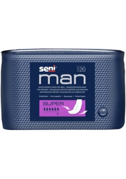 Урологические вкладыши прокладки для мужчин Seni Man Super, 20 шт