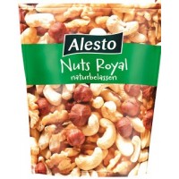 Смесь орехов Alesto Mixed Nuts Royal (ядра грецкого ореха, фундука, кешью и бланшированный миндаль), 200 г