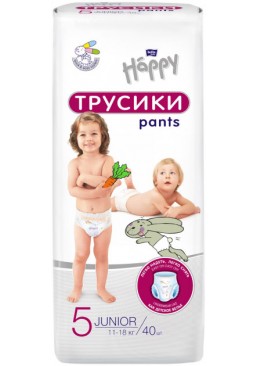 Подгузники-трусики детские Bella Baby Happy 5 Junior 11-18 кг, 40 шт