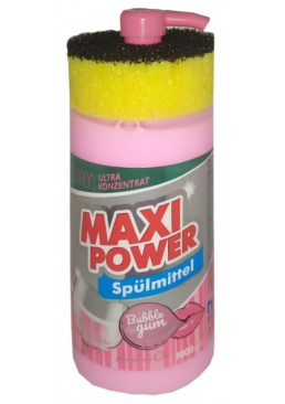 Средство для мытья посуды Maxi Power Bubble Gum, 1 л