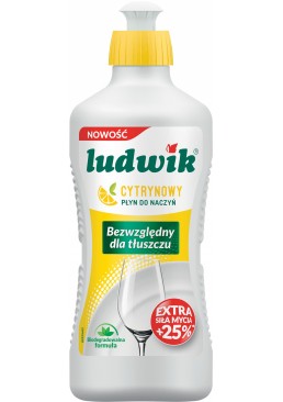 Средство для мытья посуды Ludwik с экстрактом лимона, 450 мл