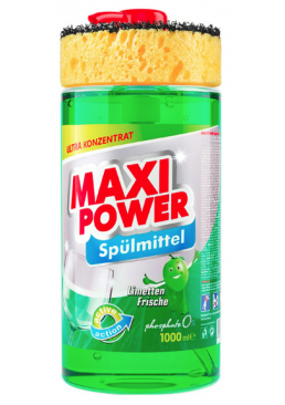 Средство для мытья посуды Maxi Power Зеленый чай, 1 л