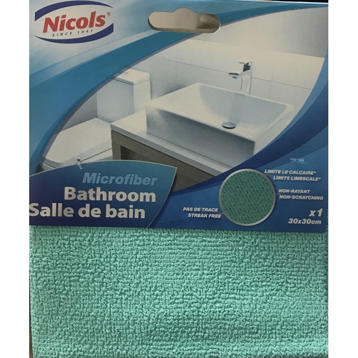 Серветка Nicols Bathroom Микрофибра для ванної кімнати 30 х 30 см, 1 шт (137414) - 