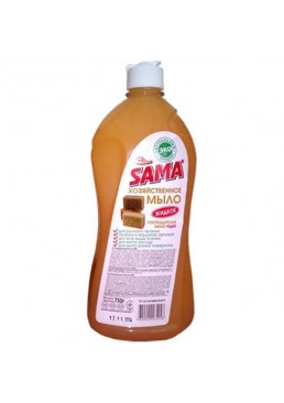 Мыло хозяйственное жидкое SAMA 1л 
