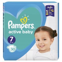 Подгузники Pampers Active Baby Extra Large 7 (15+ кг), 30 шт