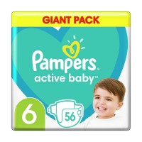 Підгузки Pampers Active Baby Розмір 6 (15+ кг), 56 шт