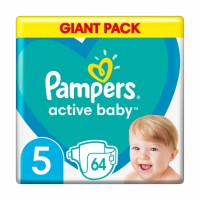 Подгузники Pampers Active Baby размер 5 (11-16 кг), 64 шт