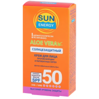 Солнцезащитный крем для лица Sun Energy против пигментных пятен SPF 50, 30 мл