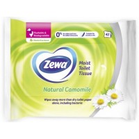 Волога туалетний папір Zewa Natural Camomile Moist, 42 шт