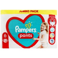 Подгузники-трусики Pampers Pants Размер 6 (15+ кг), 44 шт