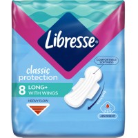 Гігієнічні прокладки Libresse Classic Protection Long, 8 шт