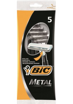 Набор одноразовых станков для бритья BiC Metal, 5 шт