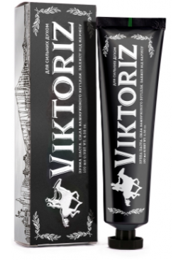 Гелевая черная зубная паста Viktoriz New York  Защита от кариеса, 1 шт