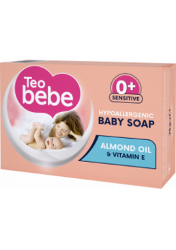 Мыло детское Teo bebe с экстрактом Миндаля + витамин Е, 75 г
