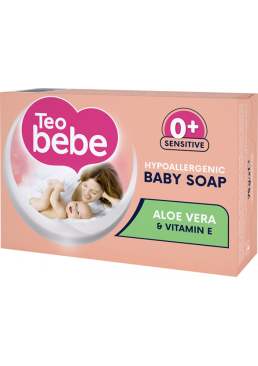 Мыло детское Teo bebe с экстрактом Алоэ + витамин Е, 75 г