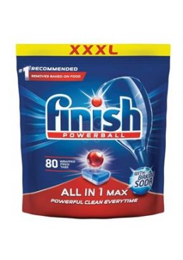 Таблетки для посудомоечной машины FINISH Powerball All-in-1 Max Soda, 80 шт