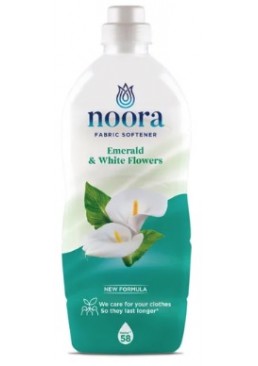 Кондиционер для белья Noora Emerald & White Flowers Изумруд и белые цветы, 928 мл (58 стирок)