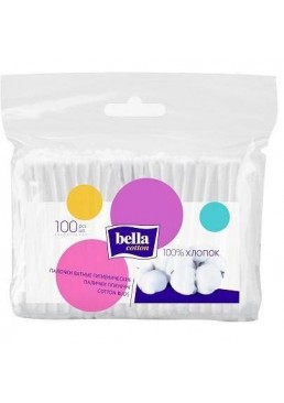 Ватяні палички гігієнічні Bella Cotton, 100 шт