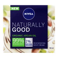 Ночной крем Nivea Naturally Good восстанавливающий для всех типов кожи, 50 мл