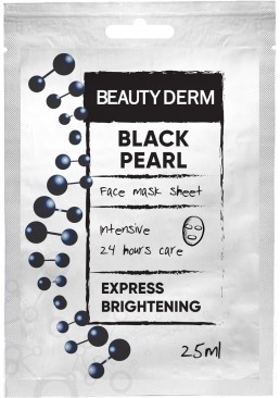 Інтенсивна маска для обличчя Beauty Derm Чорна перлина, 25 мл