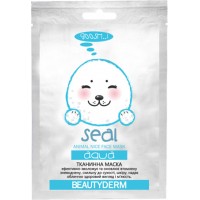 Тканевая маска для лица BeautyDerm Animal Seal Aqva Увлажняющая, 25 мл
