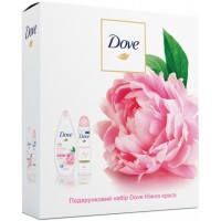Подарочный набор Dove Нежная красота Пион и Розовое масло (гель для душа + дезодорант спрей)