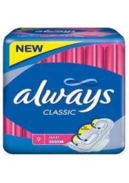 Гігієнічні прокладки Always Classic Maxi, 9 шт