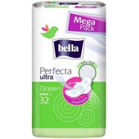 Гигиенические прокладки Bella Perfecta Ultra Green 4 капли, 32 шт