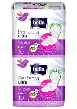 Гигиенические прокладки Bella Perfecta Ultra Violet Deo Fresh 4 капли, 20 шт