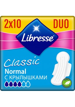 Гігієнічні прокладки Libresse Classic Ultra Clip Normal Duo Soft 5 мм, 20 шт