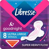 Гигиенические прокладки Libresse Ultra Goodnight Soft, 8 шт 