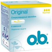 Тампоны o.b. Original Normal 3 капли, 8 шт